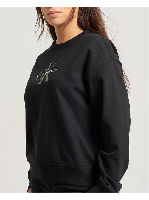 Felpa con monogramma Calvin Klein donna CALVIN KLEIN | LV047B234GUB1